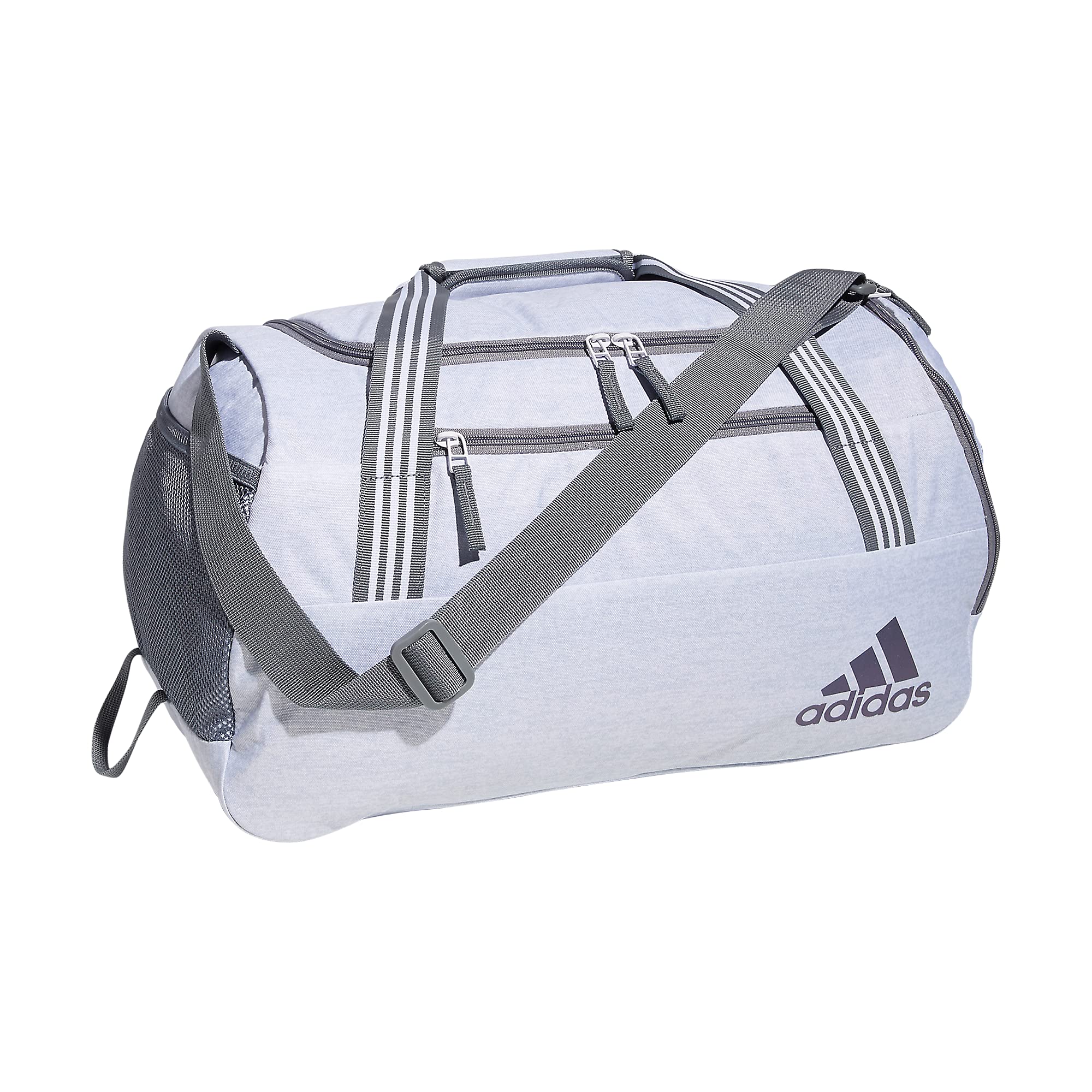 adidas Squad 5 Duffel Bag, One Size, Jersey White/Grey, One Size, Squad 5 Duffel Bag