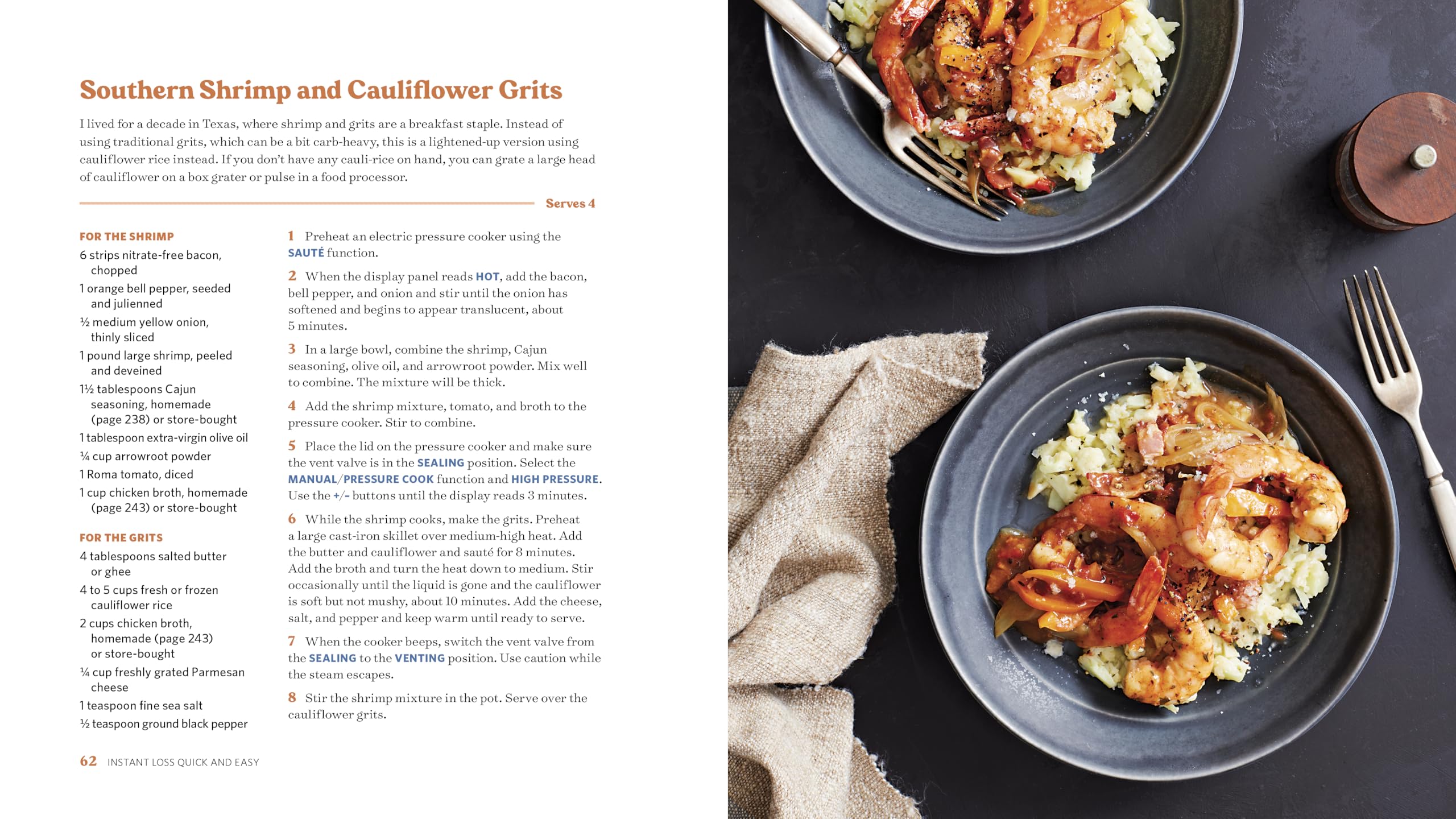 Instant Loss Quick and Easy: 125 Easy and Flavorful Recipes for Weight Loss, Clean Eating and Easy Meal Prep