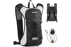 OUTSKIRT Hydration Backpack with 2L Water Bladder, Lightweight and Breathable Running Hydration Pack, Water Backpack for Hiki