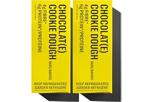 Mid-Day Squares Cookie Dough Protein Chocolate Bars, 33g each, 2 Packs (24 Squares) | Made with Real Chocolate, 6g Plant Prot