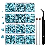 6736pcs Hotfix Rhinestones Flatback,Blue