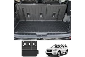 CARESA Seat Back Covers Cargo Liner Behind 3rd Row for 2019-2024 Subaru Ascent Accessories(7/8 Passenger), All-Weather TPE Trunk Mat Protector Fit Ascent