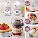 Kilner 0.35 L Breakfast Jar Set with Stainless Spoon Measuring Lid view 3