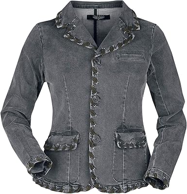 grey denim jacket womens uk