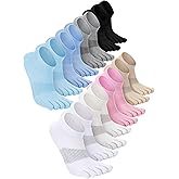 Bencailor Women Toe Socks Cotton No Show Ankle low Cut Socks Five Toes for Women Men Athletic Running Supplies