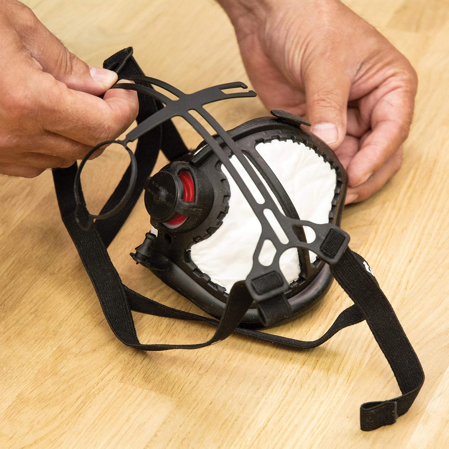 Trend Air Stealth Lite Pro Respirator Dust Mask, Reusable Lightweight Frame & Replaceable Mask Filter, STE/LP/ML, Black - Image 5