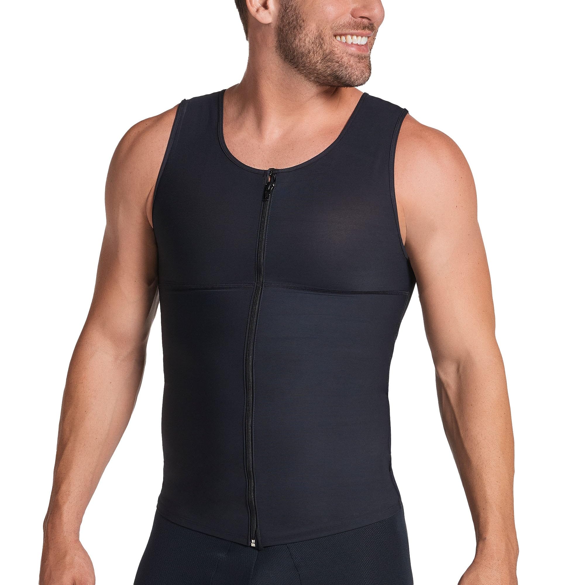 LEO Slimming Body Compression Shaper Vest for Men - Posture Corrector Shapewear