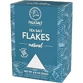 Falksalt - Natural Sea Salt Flakes, Light &amp; Crunchy Gourmet Sea Salt Flakes for Cooking, Baking, &amp; Finishing (8.8 oz)