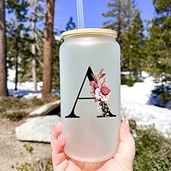 Personalized Gifts for Women, Monogrammed Frosted
