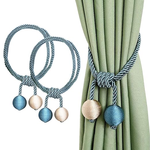 Yhmall 2 Pack Hand Knitting Curtain Rope Tie Backs Curtain