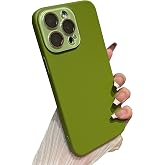 Caseative for iPhone 15 Pro Max Case, Green | Solid Color Full Camera Lens Protection