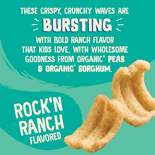 EARTH’S BEST VEGGIE WAVES RANCH MULTIPACK, 2.25 OZ (PACK OF 5)