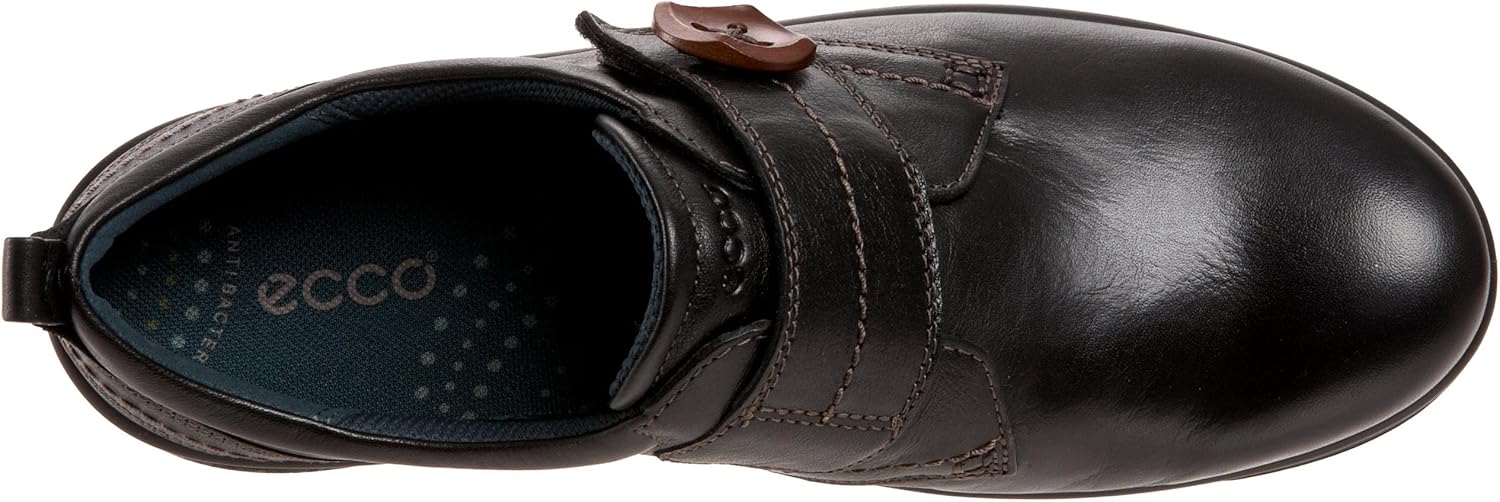 ecco monk strap shoes