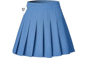 Shestellar Womens Stretchy Pleated Skirts