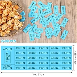 Kosiz 2400 Sheets Raffle Ticket Sheets Blue Chinese
