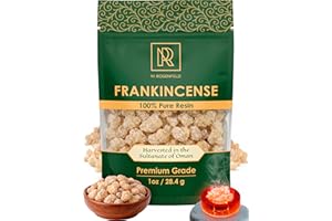 M. ROSENFELD Frankincense Resin Organic 1 oz (28.4g) – Premium Oman Boswellia Sacra | 100% Pure Natural Incense Resin for Bur