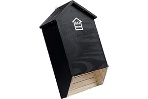 MIXUMON Bat Houses for Outdoors - 2 Chambers Bat House (75 Bats) - Perfectly Box Designed for Bats, Easy to Install