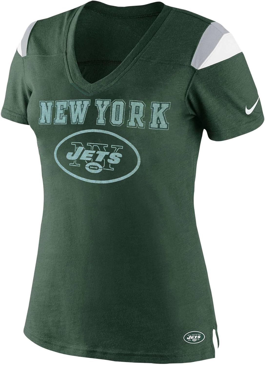 New York Jets Women's Fan VNeck NFL TShirt Size L