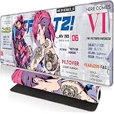 Large Gaming Mouse Pad 31.5 x 11.8 Inches XXL Extended for Mouse and Keyboard Non-Slip and Water Resistant Surface with Anime Cute Girl Design Vi Ideal for Competitive Gaming League
