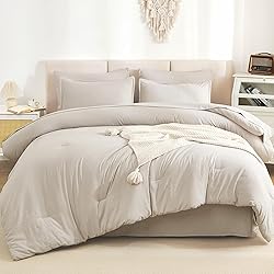 Litanika California King Comforter Set Linen - 7