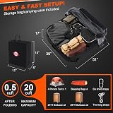 Sailnovo Car Roof Bag 20 Cubic Feet Waterproof Roof Carrier Black view 4