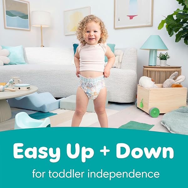 PAMPERS EASY UPS GIRLS & BOYS POTTY TRAINING PANTS, SIZE 6T-7T, 40 COUNT, BLUEY ABSORBENT TRAINING UNDERWEAR, UP TO 100% LEAKPROOF DAY AND NIGHT, HYPOALLERGENIC (PACKAGING MAY VARY)