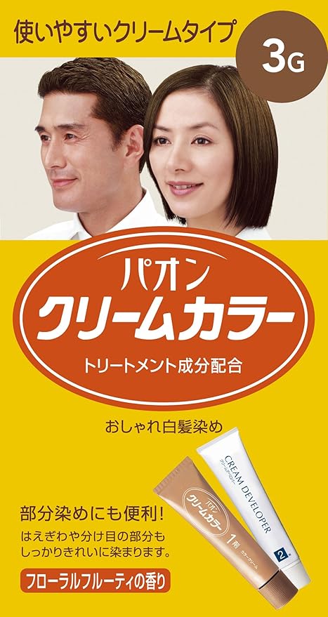 Amazon パオン クリームカラー 3g より明るい栗色 40g 40g パオン 白髪染め 通販