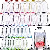 BBTO 30 Pcs Clear Drawstring Bags Stadium Approved Backpack 17 x 13 Inch PVC Bags for Women Men Travel Concert Sport Event Security