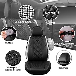 CAR PASS Shining Rhinestone Bling Seat Covers