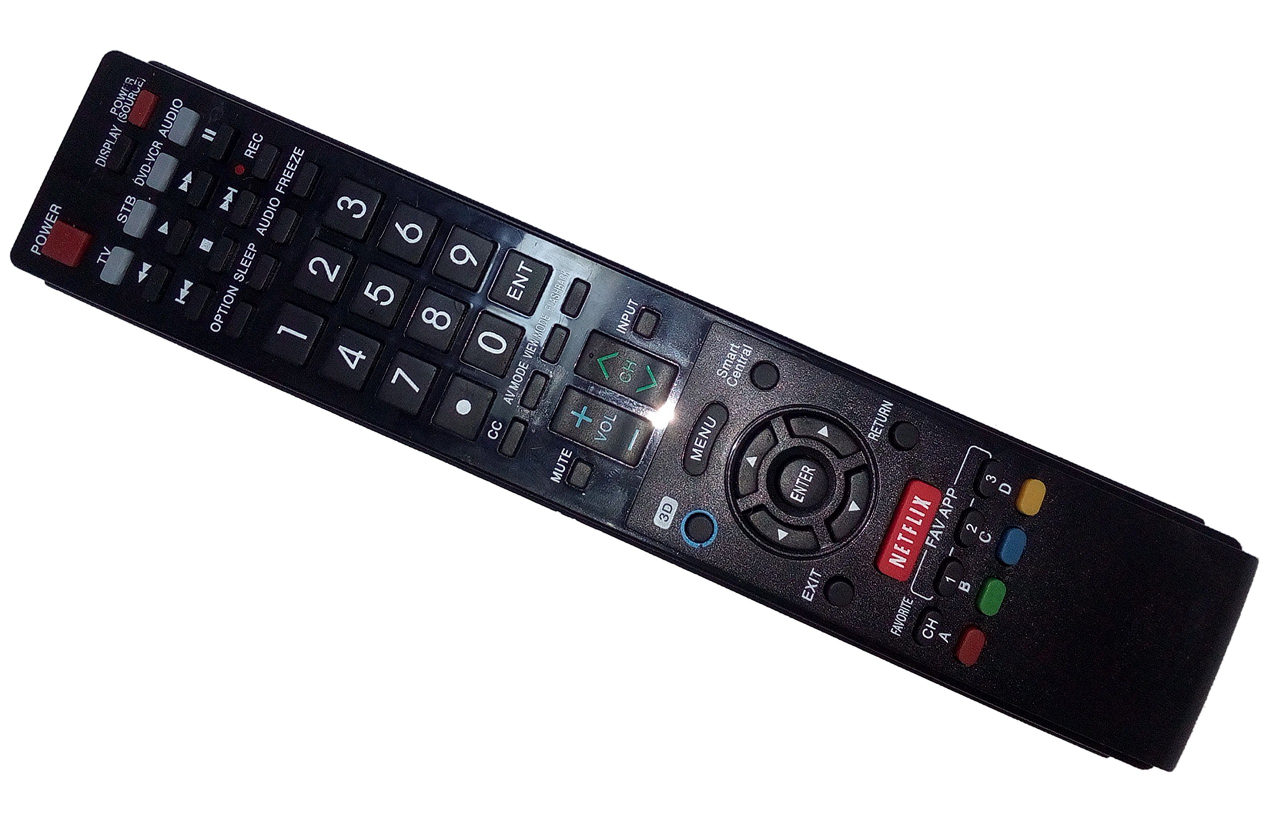 Photo 1 of Replaced Remote Control Compatible for Sharp LC70LE745 LC70LE640U LC-60LE830 LC70LE735U LC-60LE832U AQUOS LED LCD HD TV with Netflix 3D Button