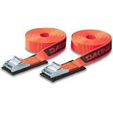 Dakine Tie Down Straps 12' - Sun Flare | Heavy-duty cam buckle straps with protective buckle cover lash boards, kayaks and gear to your roof rack safely.