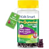 KIDS SMART Picky Eaters Multivitamin + Veggies Gummies, Daily Wellbeing | Essential Vitamins, Minerals + Veggie Blend, Sugar-Free Vegan Gummies, Non-GMO, Supports Growth, Immunity &amp; Wellness, 30 Ct
