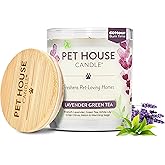 Pet House Lavender Candle Clean Burning, Long Lasting Pet Odor Candle for Home - Lavender Green Tea