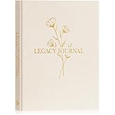 Lanpn Grandparents Legacy Journal Book with Prompts, Tell Me Your Life Story Memory Book to Fill Out, Mom Story Family Memory Book Keepsake Generational Journal, Grandpa Grandma Parents Gift, Beige