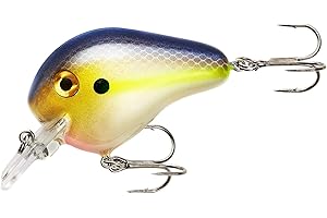 Norman Lures Fat Boy Shallow-Running Crankbait Bass Fishing Lure with Hard-Wobbling Square Lip, 7/16 Ounc, 2 Inch