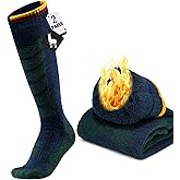 MAGISDU Alpaca Wool Ski Socks 2Pair Knee High Thermal Warm Winter Thick Cushion Compression Snow Snowboarding Hunting Outdoor
