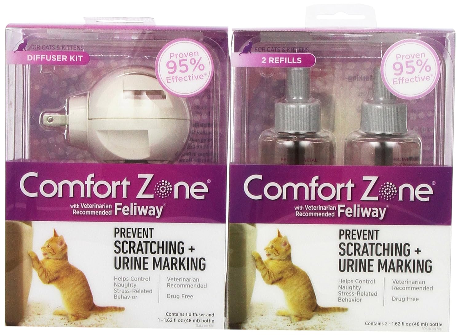 Buy Comfort Zone With Feliway Cats Diffuser And Additional 2 Pack