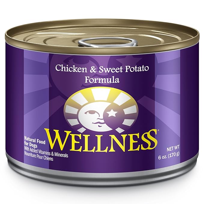 Wellness Complete Health Natural Wet Canned Dog Food, Chicken & Sweet Potato, 6Ounce Can (Pack