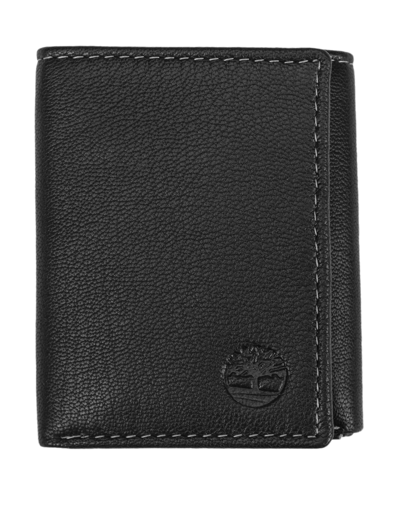 Timberland mens Leather Trifold With Id Window Tri Fold Wallet, Black (Blix), One Size UK