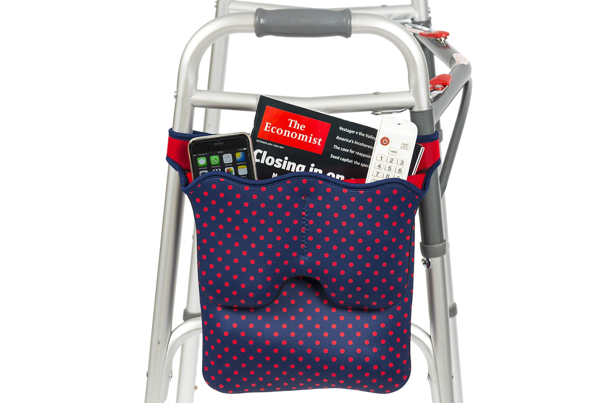 SCOOT Walker/Zimmer Frame Bag, Scoot-About Bag (Red Dots)