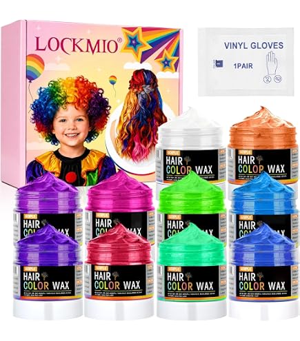 Amazon.com : 10Pcs Temporary Hair Color Wax for Christmas Party