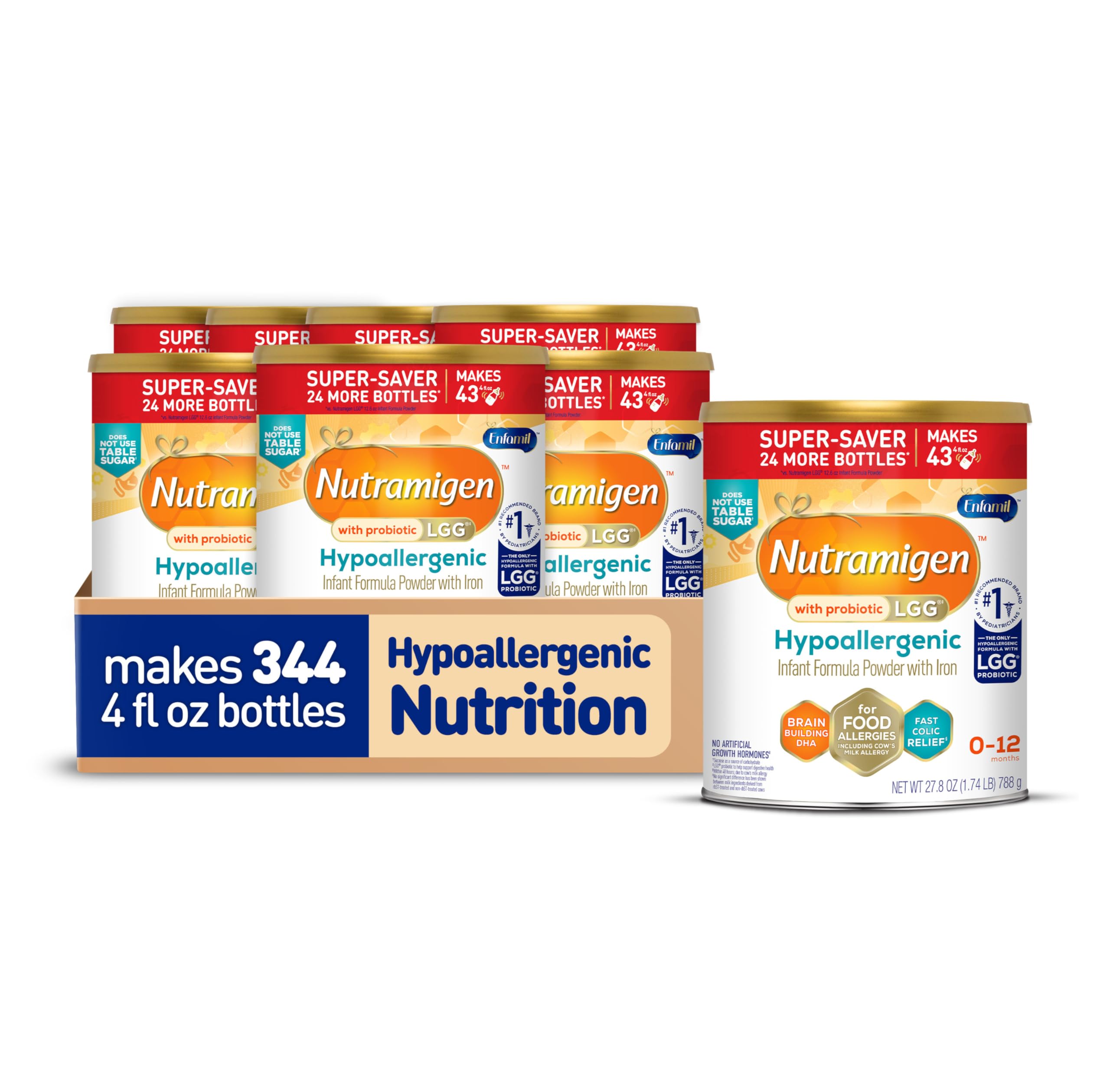 Nutramigen Hypoallergenic Baby Formula, Lactose
