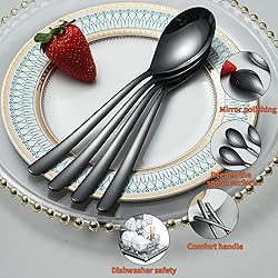 Kyraton Black Dinner Spoons Set of 12