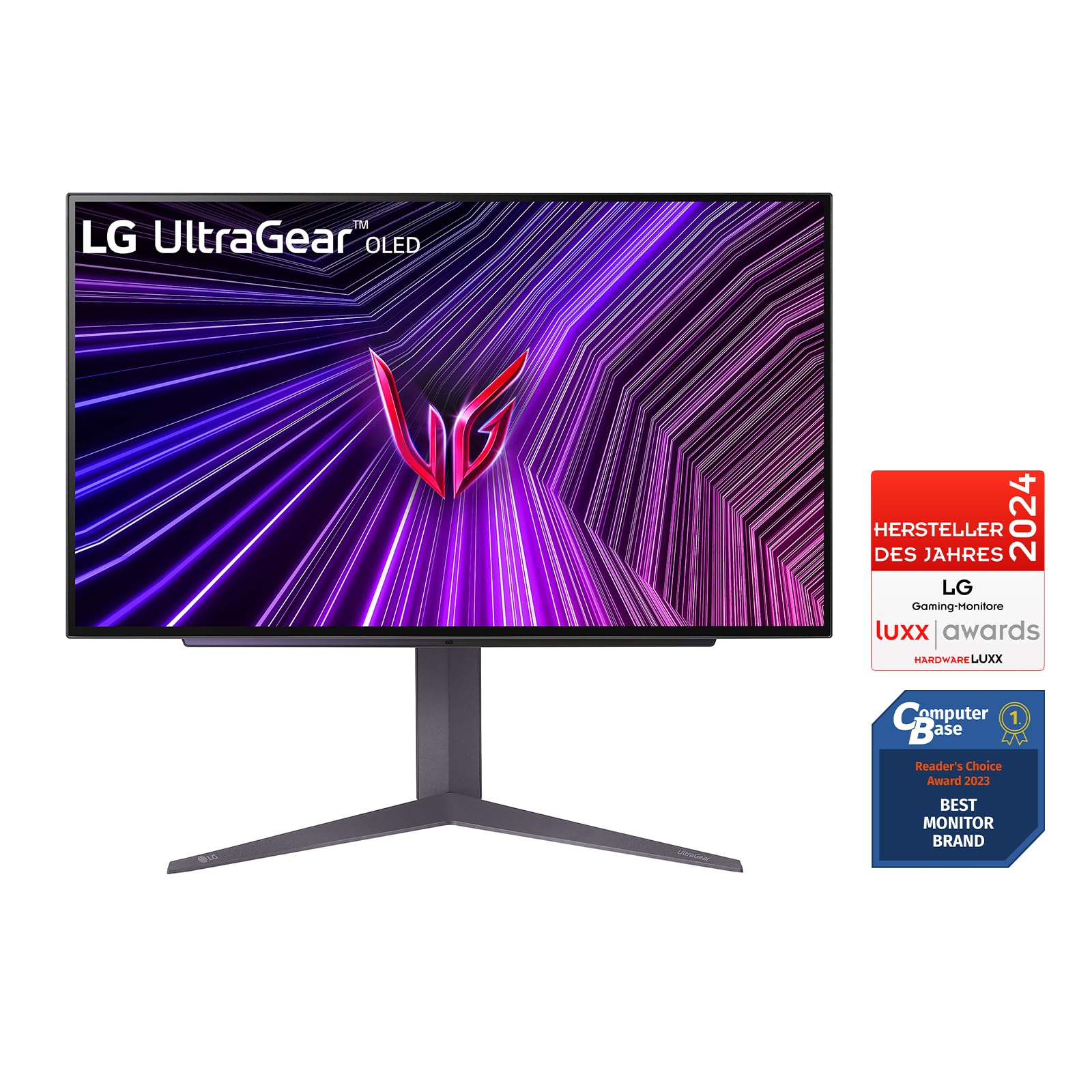 LG Electronics 27GS95QE-B.AEU Ultragear™ OLED Gaming Monitor 27", 2560 x 1440, 16:9, 0,03 ms GtG, 240 Hz, HDR10, DisplayHDR™400 True Black, DCI-P3 98,5%, NVIDIA G-Sync™, AMD FreeSync™ - Schwarz 2