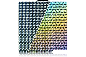 IdeaFormer IR3 Smooth PEA Build Plate for Bambu Lab A1/X1C/X1/X1E/P1S/P1P, Flexible Mosaic Ball+Diamond Ball PEA Spring Steel Sheet 257x257mm for Bambu Labs 3D Printers Platform Bed