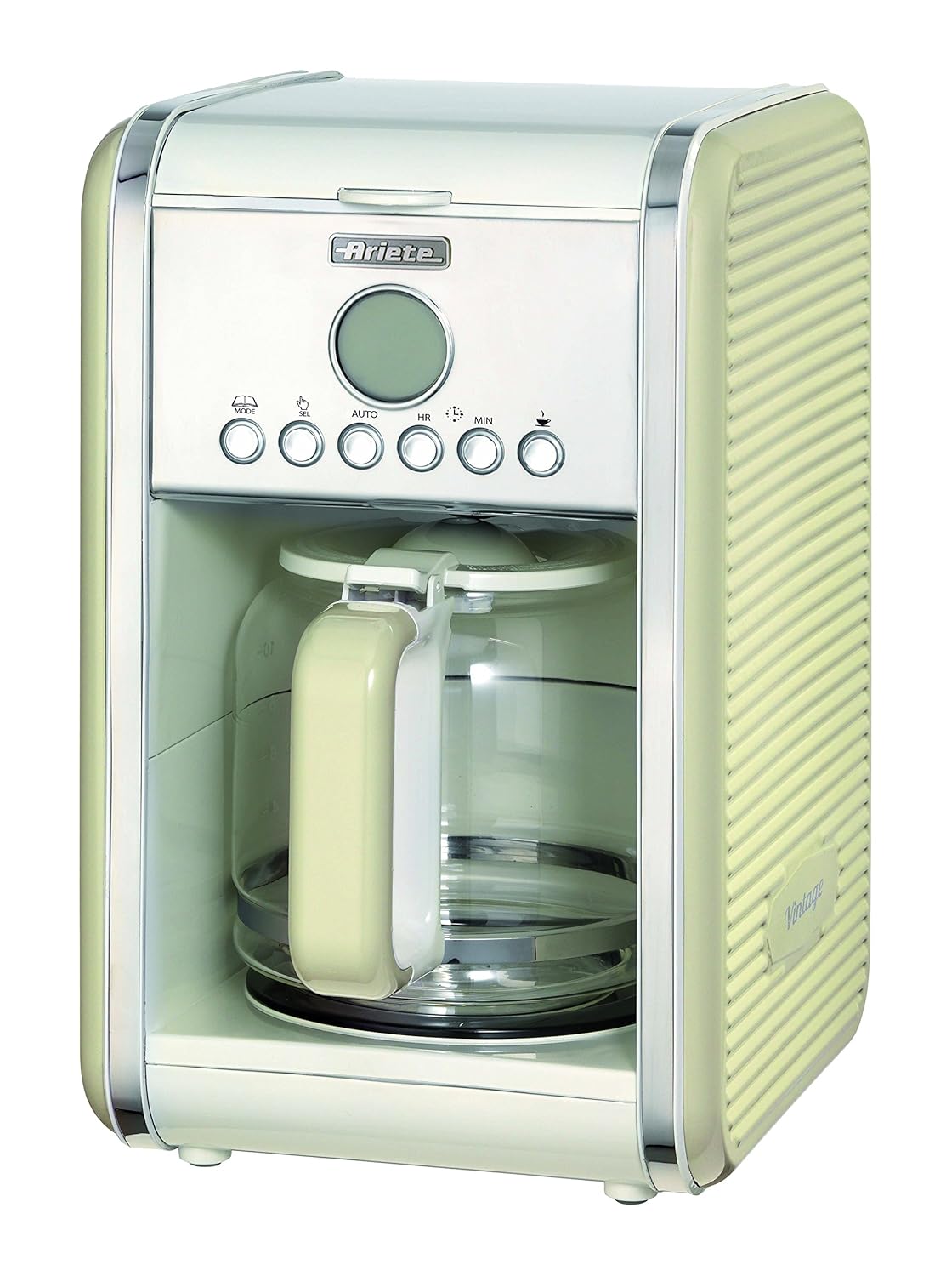 Ariete 1342 Cafetera de goteo vintage, 2000 W, plástico, Beige