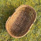 Selections Natural Willow Garden Trug Storage Harvesting Basket with Folding view 4