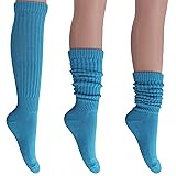 AWS/American Made Slouch Socks Cotton Scrunch Knee