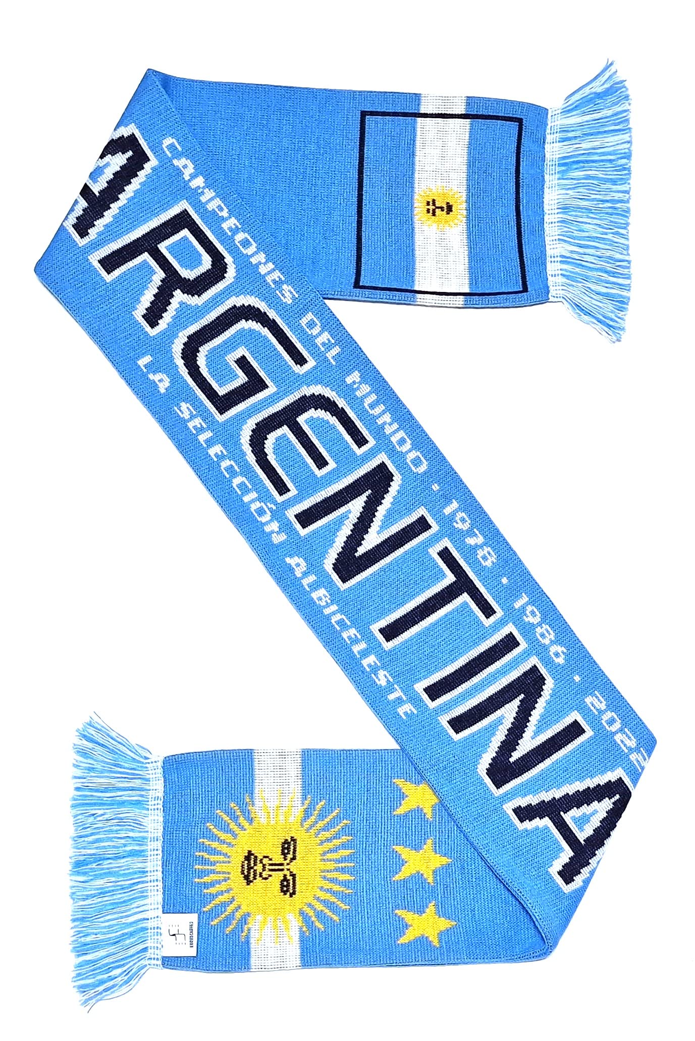 Euroscarves Argentina Soccer Knit Scarf, 2022 Champions