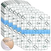 Nuanchu 100 Pieces Stretch Adhesive Bandages Large Waterproof Adhesive Dressing Bandages Transparent Protective Dressing Tape Film for Body Health(Square Style)